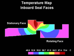 Temperature Map Inboard Seal Faces